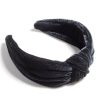 Shiraleah Shiraleah Knotted Velvet Headband, Black | Women Headbands