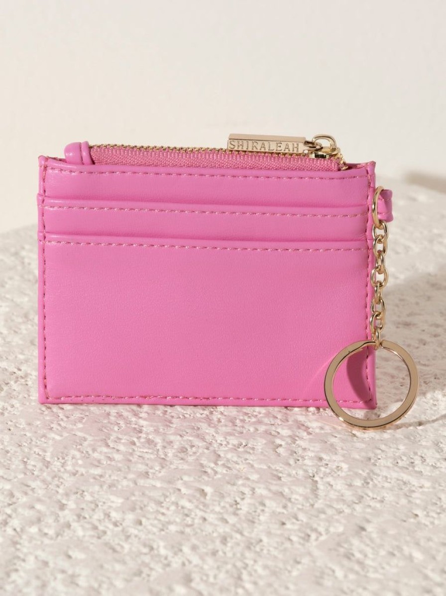 Shiraleah Shiraleah Charlie Card Case, Bubblegum | Women Wallets & Wristlets