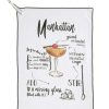 Shiraleah Shiraleah Manhattan Cocktail Tea Towel, White | Home