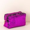 Shiraleah Shiraleah Bling Cosmetic Pouch, Violet | Women Zip Pouches