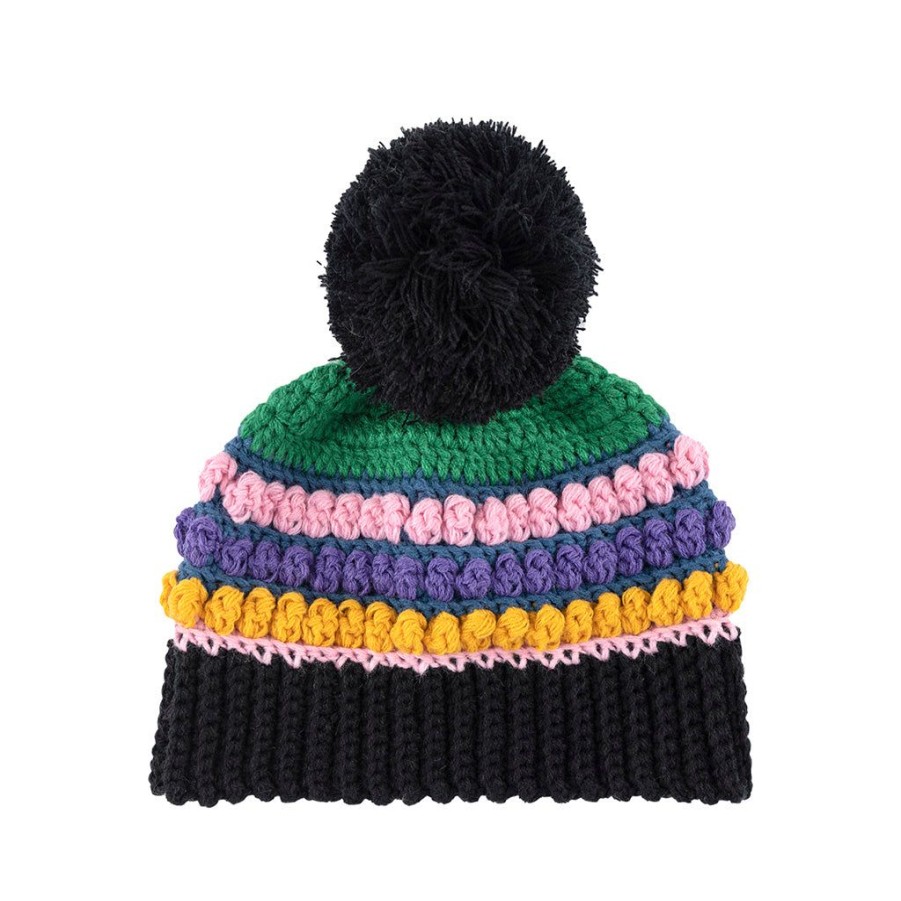 Shiraleah Shiraleah Vargas Stripe Knit Winter Hat/ Beanie, Black | Women Hats