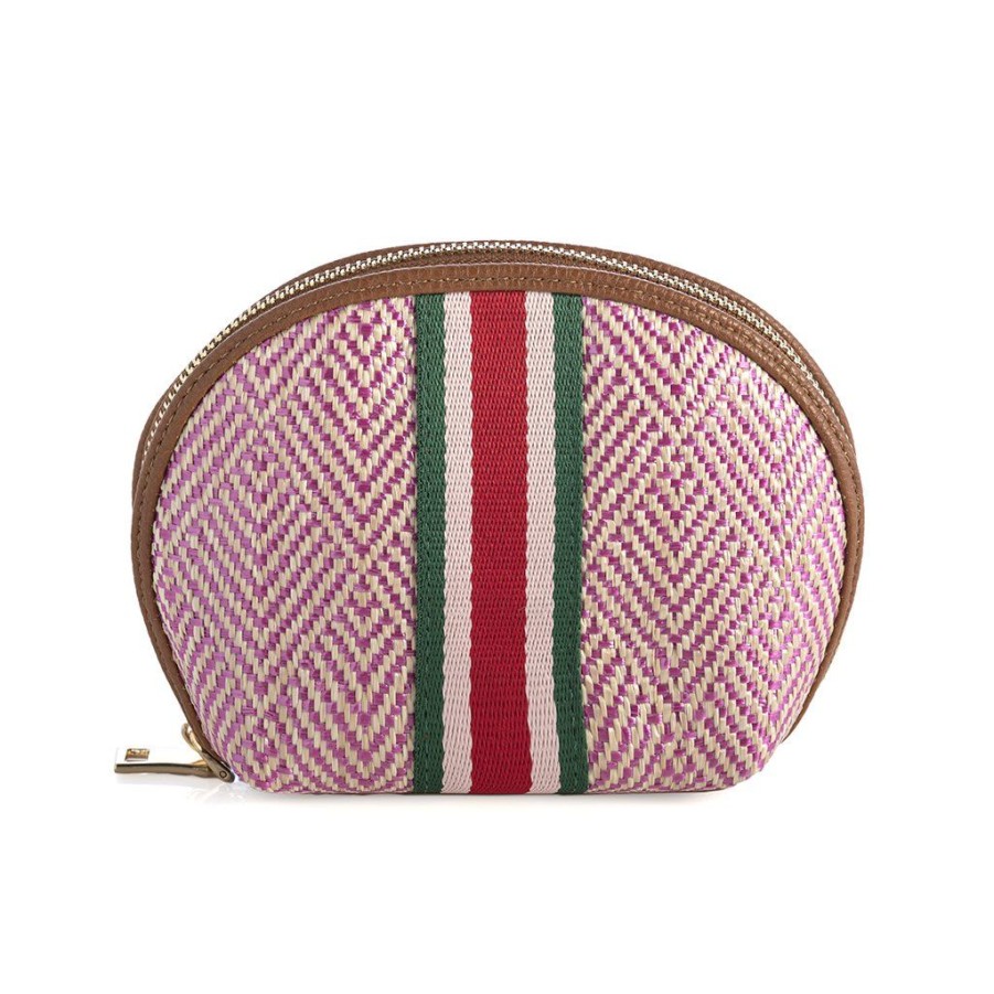 Shiraleah Shiraleah Charlie Cosmetic Pouch, Pink | Women Zip Pouches