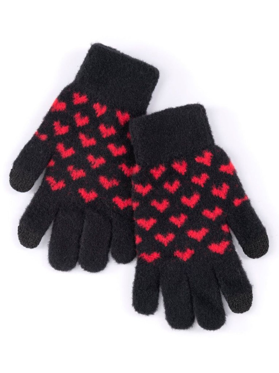 Shiraleah Shiraleah Valentina Touchscreen Gloves, Black | Women Gloves