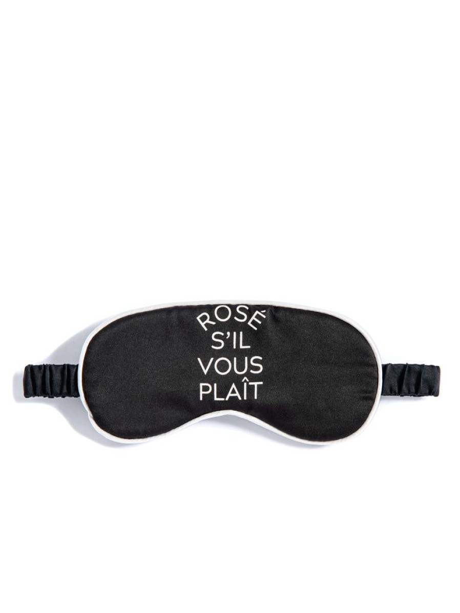 Shiraleah Shiraleah Rose S'Il Vous Plait Eye Mask, Black | Women Travel