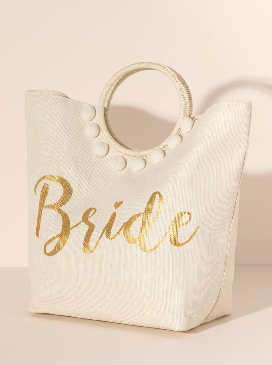 Shiraleah Shiraleah Mia Bride Tote, Ivory | Women Totes