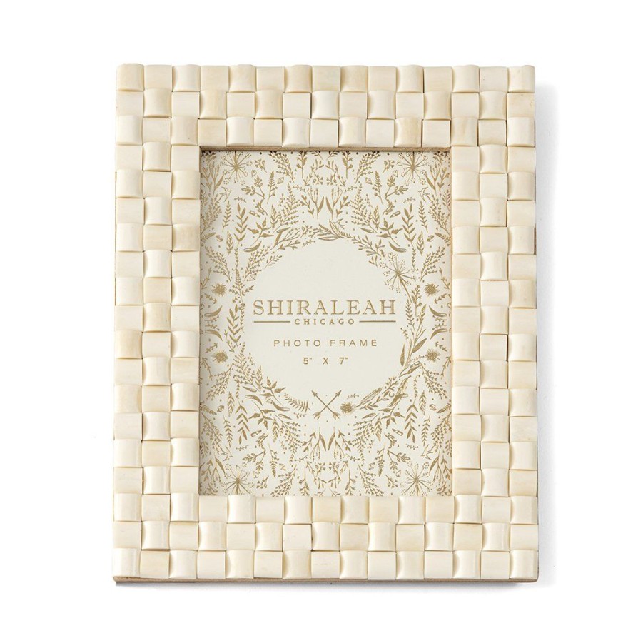 Shiraleah Shiraleah Ariston Woven 5 X 7 Picture Frame, Ivory | Home