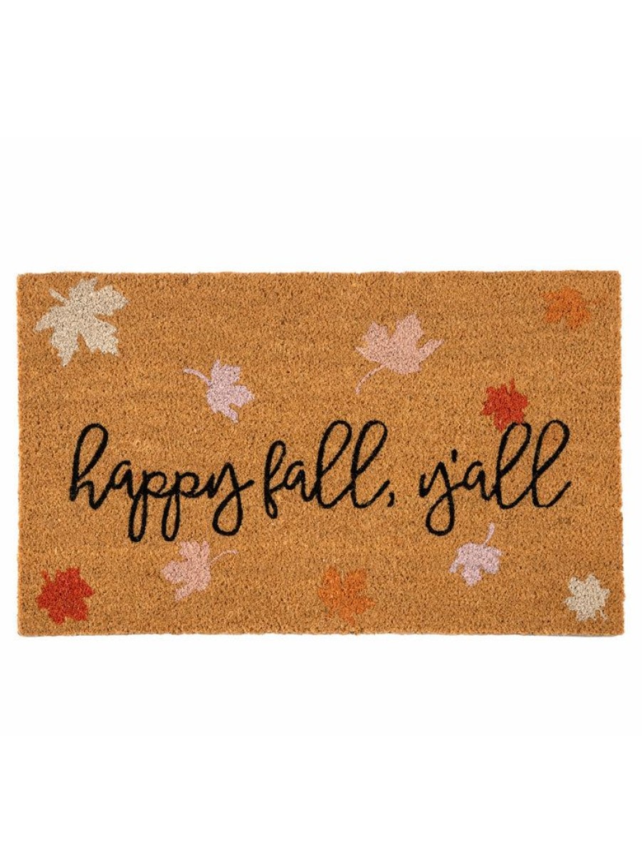 Shiraleah Shiraleah Happy Fall Y'All Doormat, Natural | Home