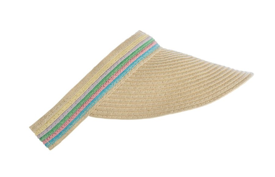 Shiraleah Shiraleah Rowe Visor, Natural | Women Beach Hats