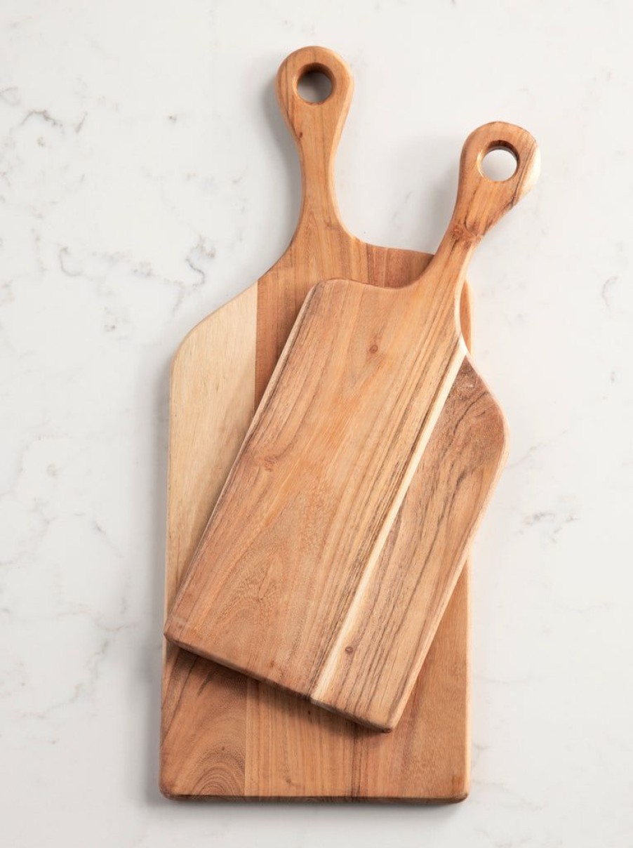 Shiraleah Shiraleah Set Of 2 Assorted Montana Free Form Wood Cutting Boards, Natural | Home