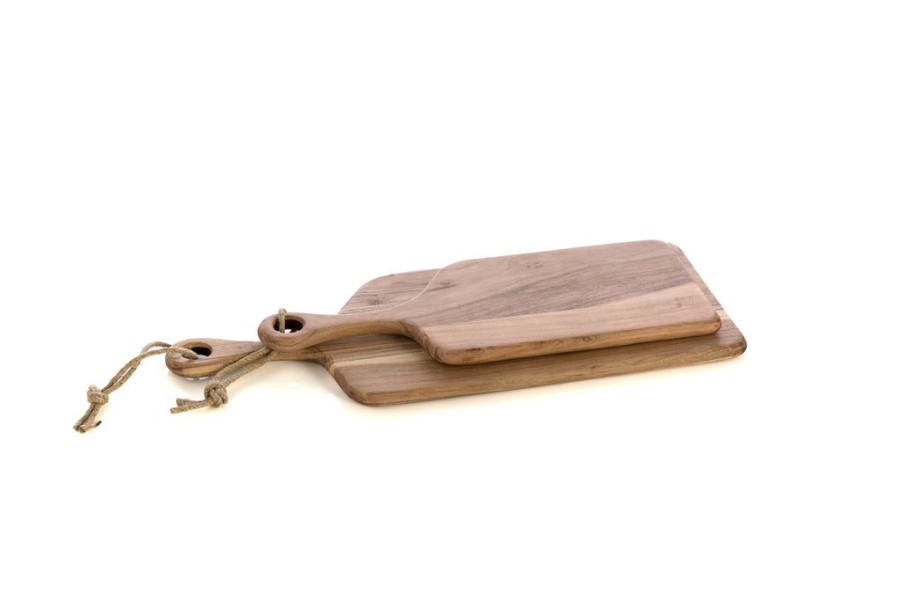 Shiraleah Shiraleah Set Of 2 Assorted Montana Free Form Wood Cutting Boards, Natural | Home