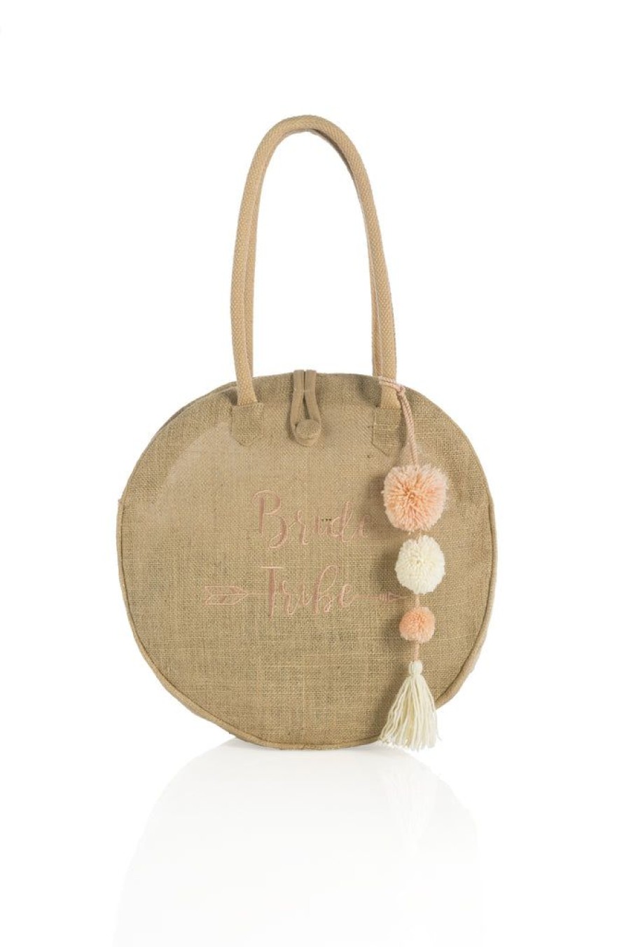 Shiraleah Shiraleah Bride Tribe Jute Circle Tote, Natural | Women Totes