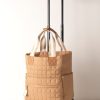 Shiraleah Shiraleah Ezra Quilted Nylon Roller Tote, Tan | Women Travel