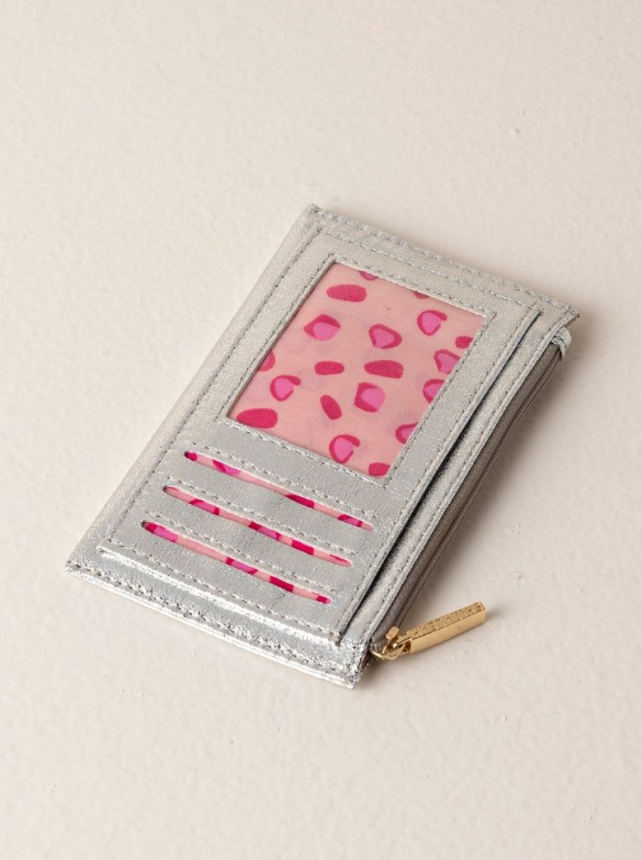 Shiraleah Shiraleah Skyler Card Holder, Silver | Women Wallets & Wristlets