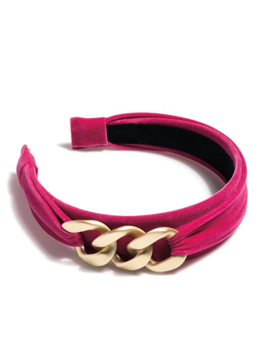 Shiraleah Shiraleah Chain Detail Headband, Pink | Women Headbands