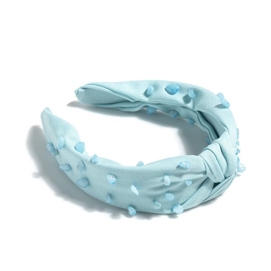 Shiraleah Shiraleah Knotted Stone Embellished Headband, Turquoise | Women Headbands