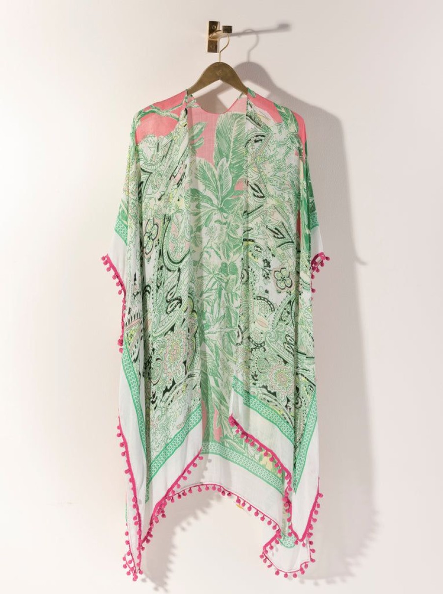 Shiraleah Shiraleah Belize Kimono, Green | Women Kimonos & Cover-Ups