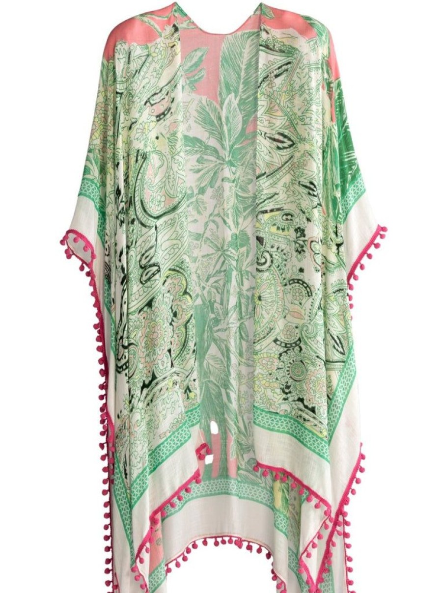 Shiraleah Shiraleah Belize Kimono, Green | Women Kimonos & Cover-Ups