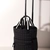 Shiraleah Shiraleah Ezra Quilted Nylon Roller Tote, Black | Women Travel