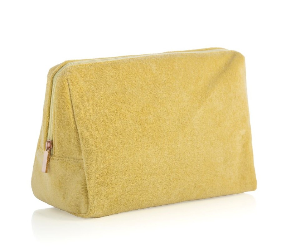 Shiraleah Shiraleah Sol Terry Zip Pouch, Yellow | Women Zip Pouches