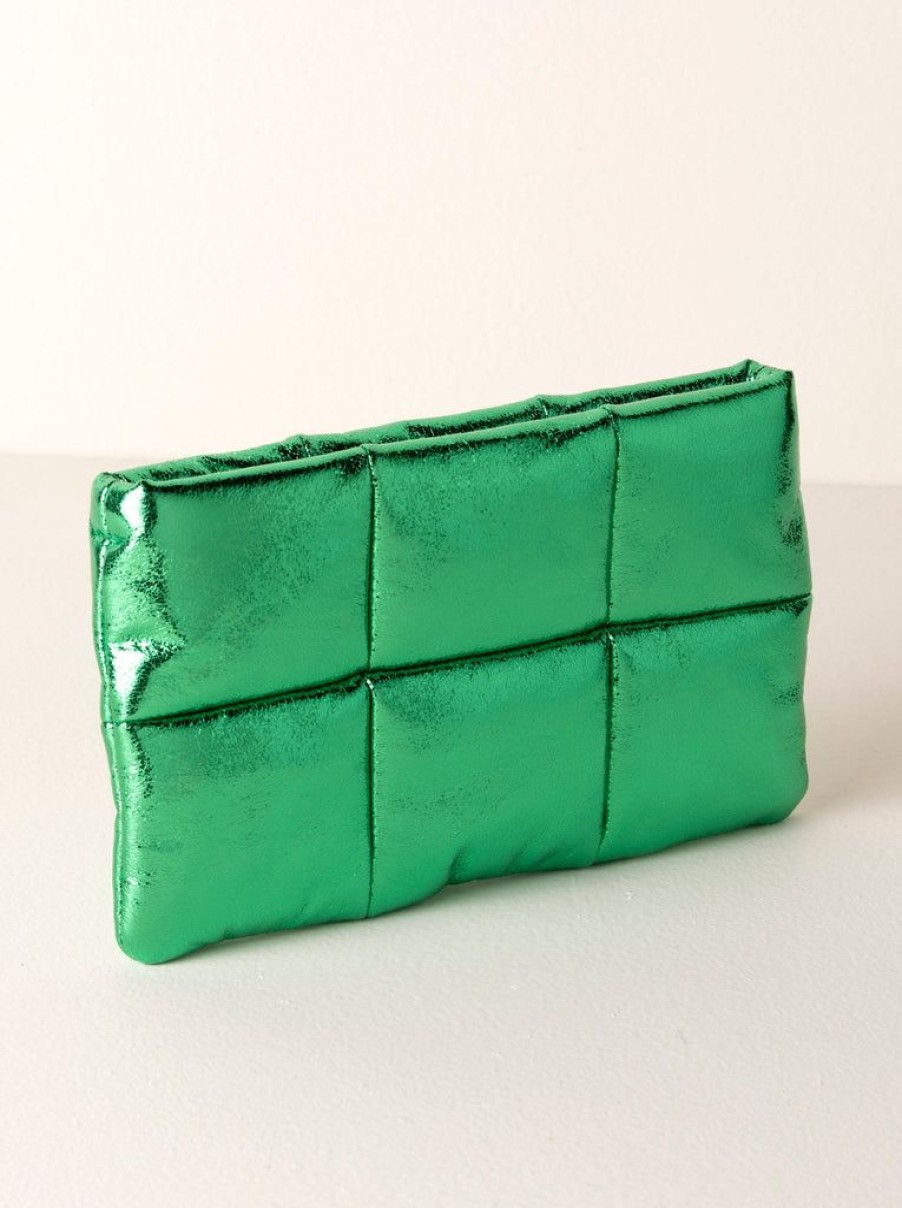 Shiraleah Shiraleah Skyler Zip Pouch, Emerald | Women Clutches