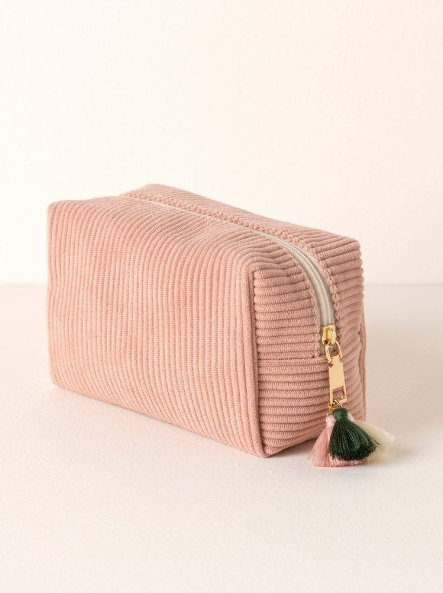 Shiraleah Shiraleah Roux Boxy Zip Pouch, Blush | Women Zip Pouches