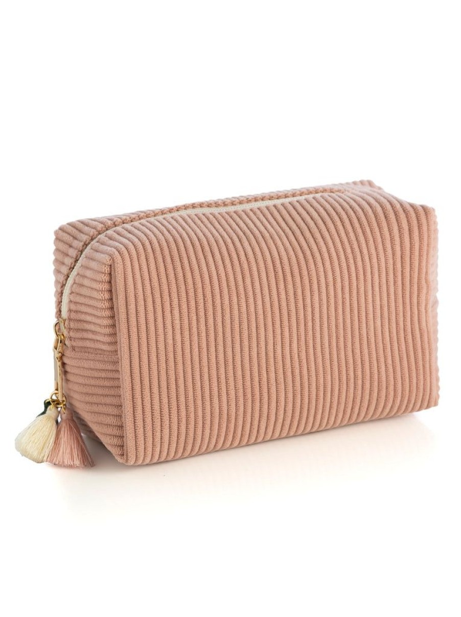 Shiraleah Shiraleah Roux Boxy Zip Pouch, Blush | Women Zip Pouches