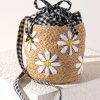 Shiraleah Shiraleah Daisy Mini Bucket Bag, Natural | Women Cross-Bodies