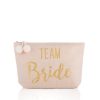 Shiraleah Shiraleah Mia Team Bride Zip Pouch, Blush | Women Zip Pouches