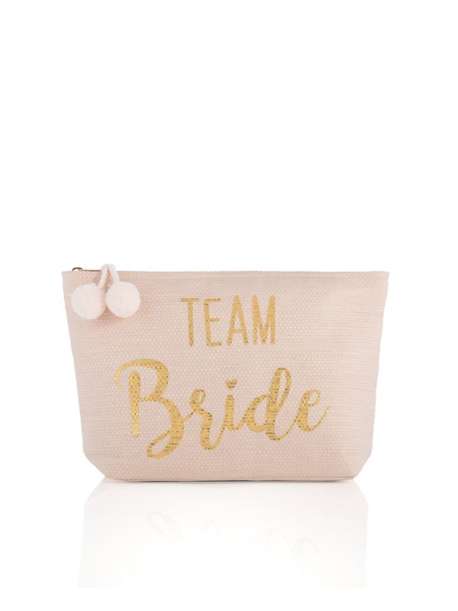 Shiraleah Shiraleah Mia Team Bride Zip Pouch, Blush | Women Zip Pouches