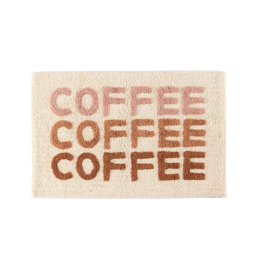 Shiraleah Shiraleah Coffee Coffee Coffee Bath Mat, Ivory | Home