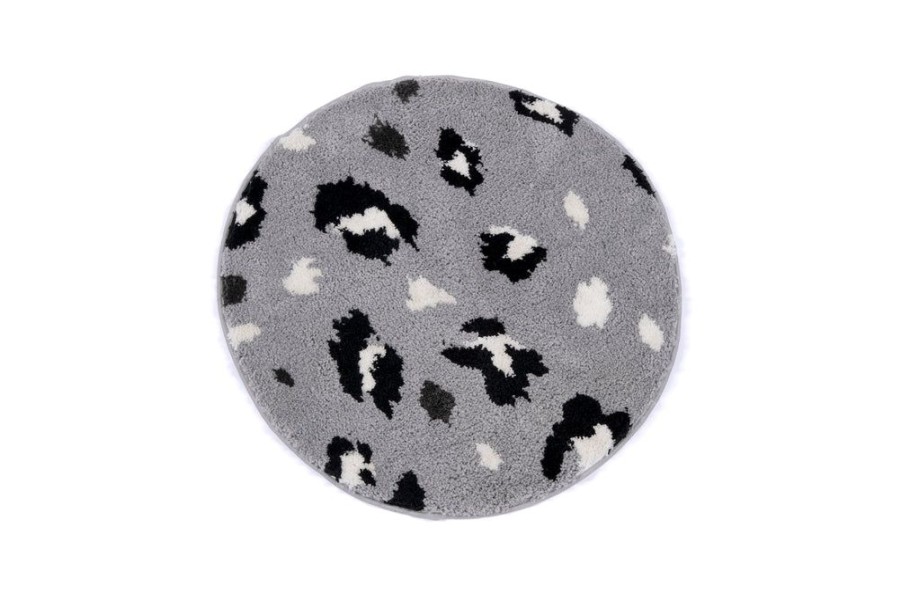 Shiraleah Shiraleah Leopard Bath Mat, Grey | Home