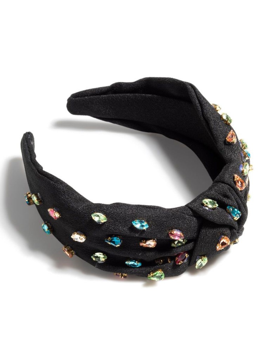 Shiraleah Shiraleah Gemmie Knotted Headband, Black | Women Headbands