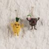 Shiraleah Set/2 Coconut And Pineapple Ornaments, Multi | Home