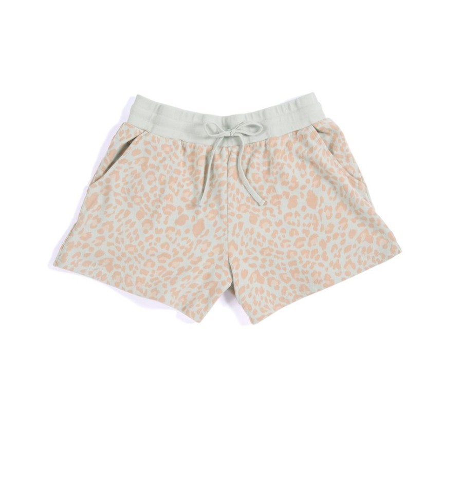 Shiraleah Shiraleah Kiara Leopard Print Shorts, Grey | Women Shorts