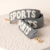 Shiraleah Shiraleah Sports Beaded Bag Strap, Silver | Women Cross-Bodies