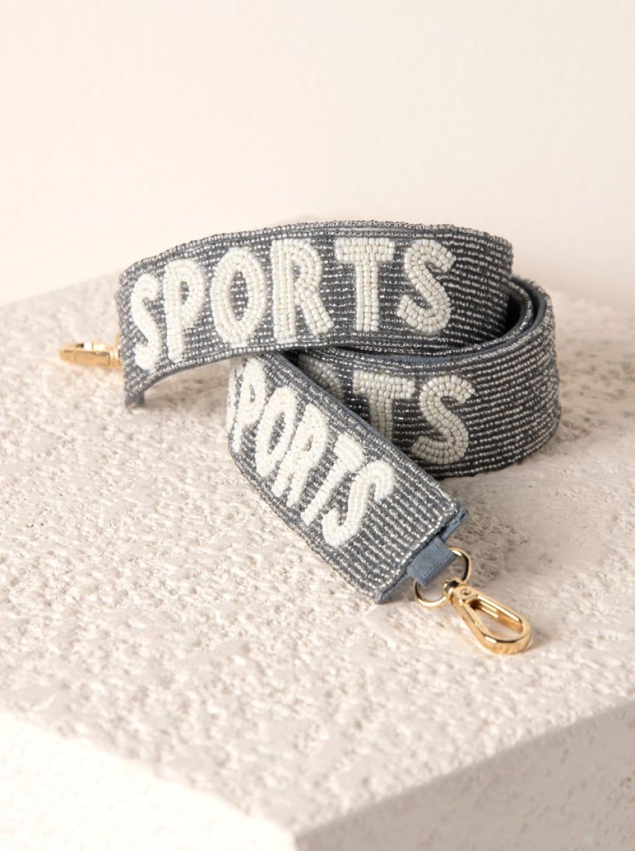 Shiraleah Shiraleah Sports Beaded Bag Strap, Silver | Women Cross-Bodies