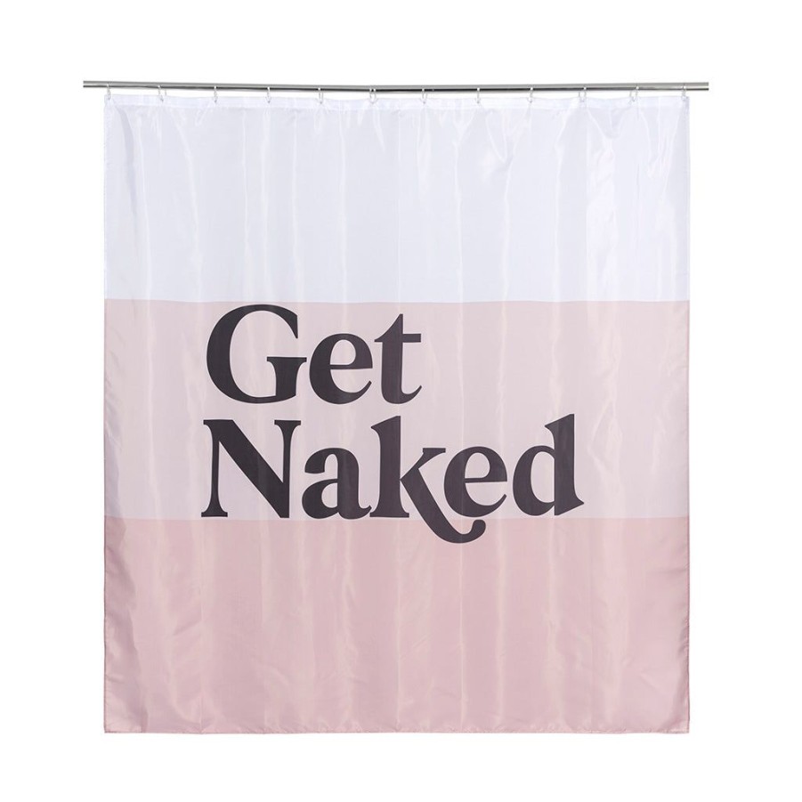 Shiraleah Shiraleah Get Naked Shower Curtain, Blush | Home