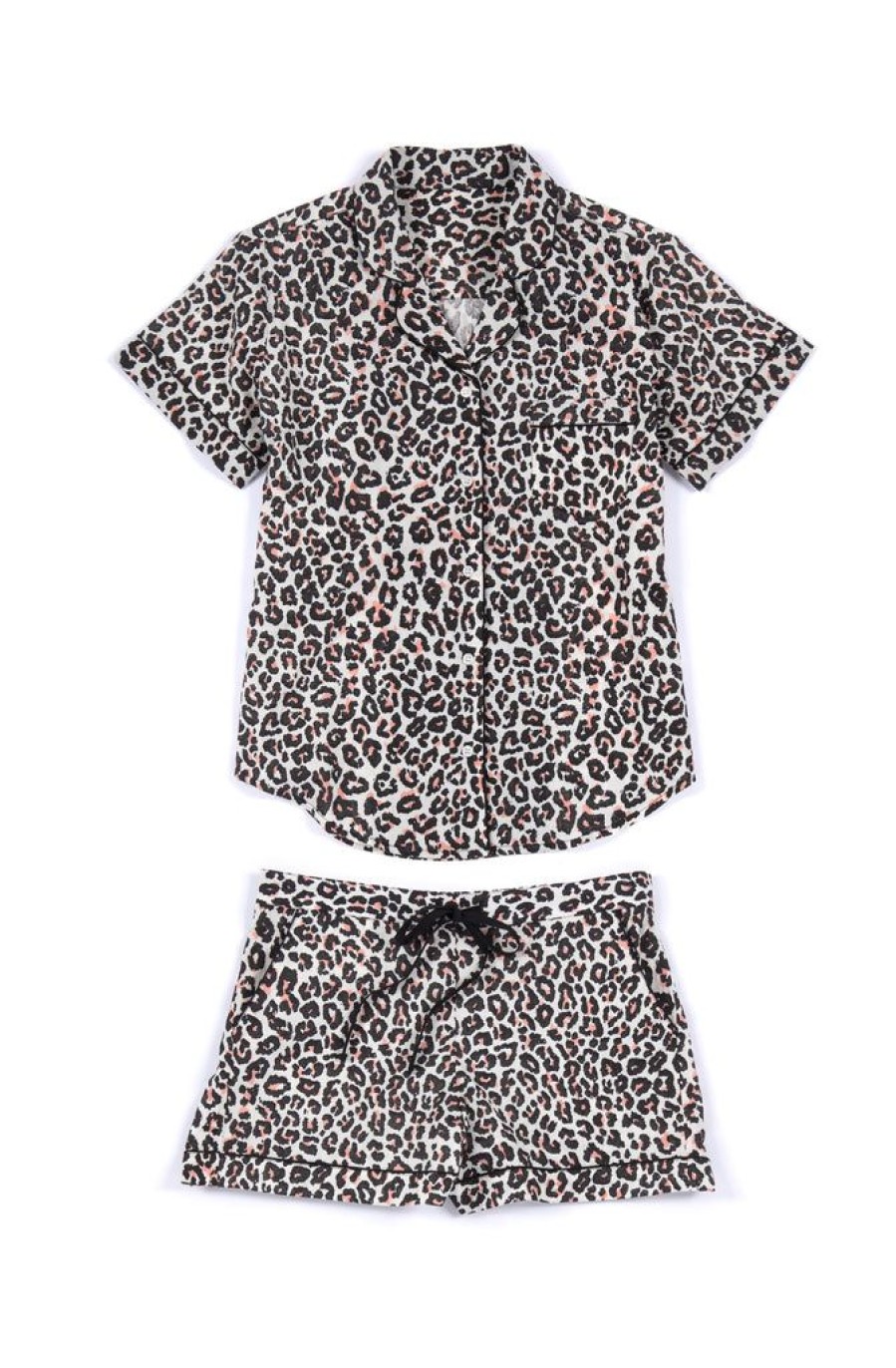 Shiraleah Shiraleah Jerry Animal Print Pj Set, Black | Women Pj Sets