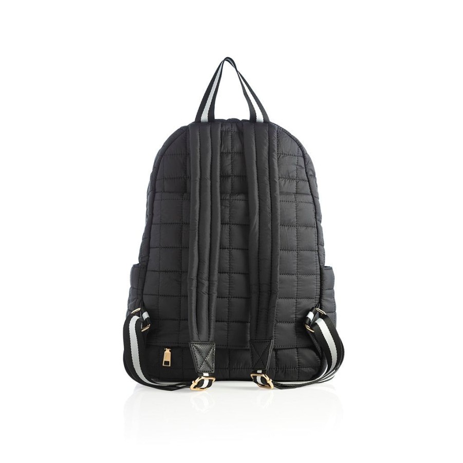 Shiraleah Shiraleah Ezra Quilted Nylon Backpack, Black | Women Backpacks