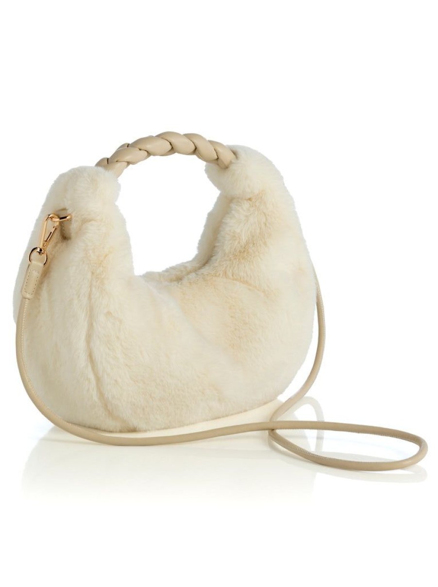 Shiraleah Shiraleah Moritz Mini Hobo, Ivory | Women Mini Bags