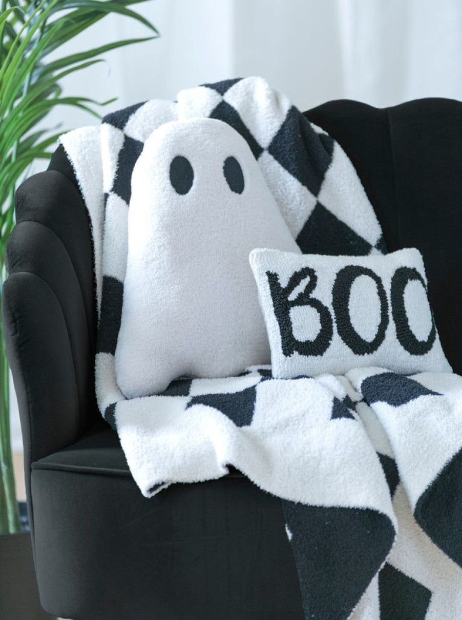 Shiraleah Shiraleah Boo Pillow, Ivory | Home