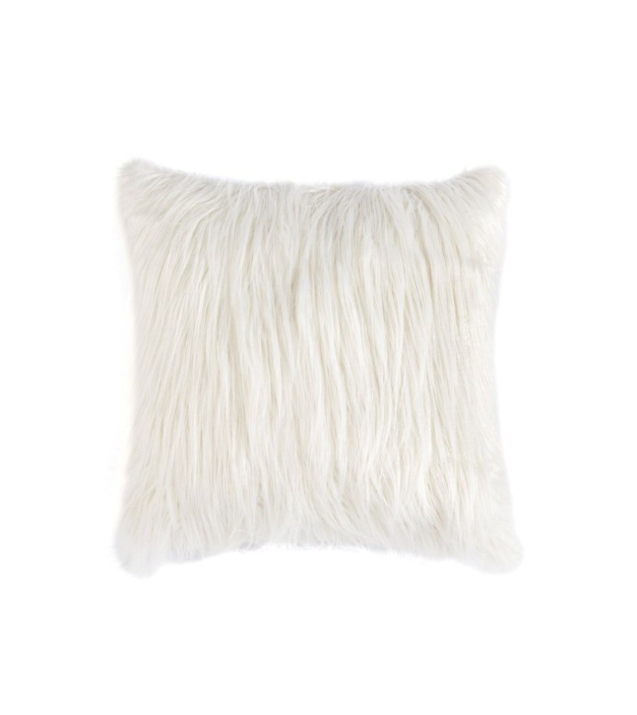 Shiraleah Shiraleah Shag Pillow, Ivory | Home