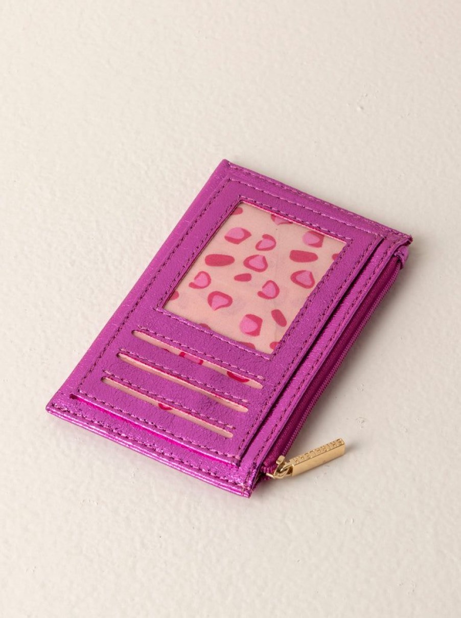 Shiraleah Shiraleah Skyler Card Holder, Magenta | Women Wallets & Wristlets