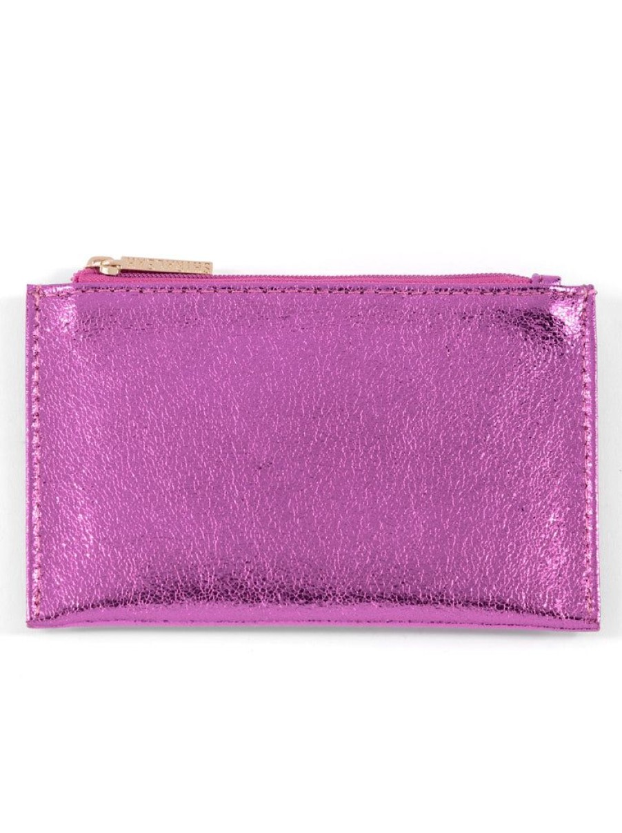 Shiraleah Shiraleah Skyler Card Holder, Magenta | Women Wallets & Wristlets