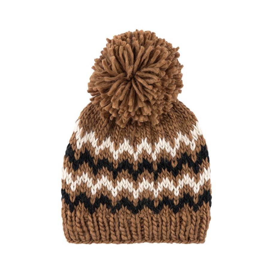 Shiraleah Shiraleah Landen Winter Knit Hat/ Beanie, Toast | Women Hats