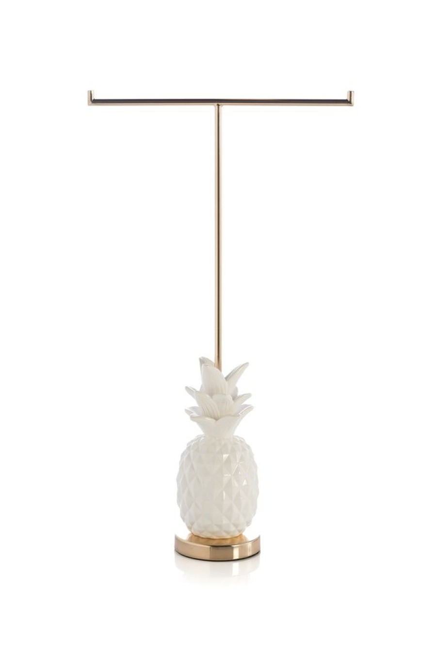 Shiraleah Pineapple T-Stand, White | Home