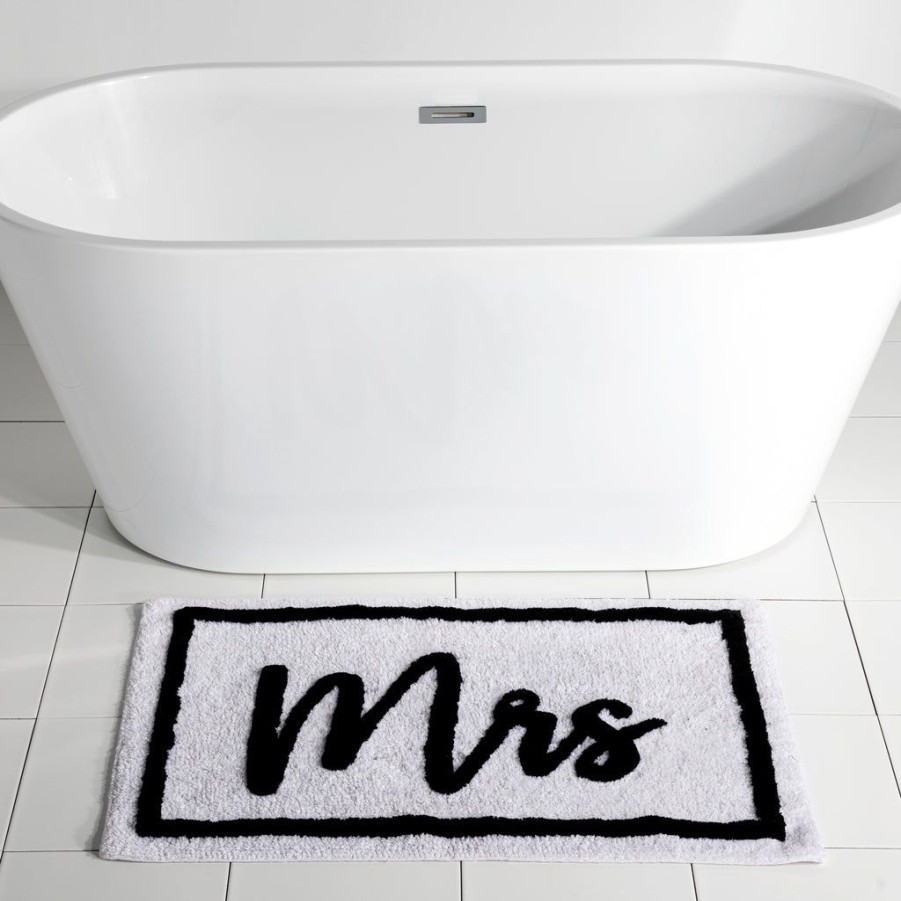 Shiraleah Shiraleah Mrs Bath Mat, White | Home