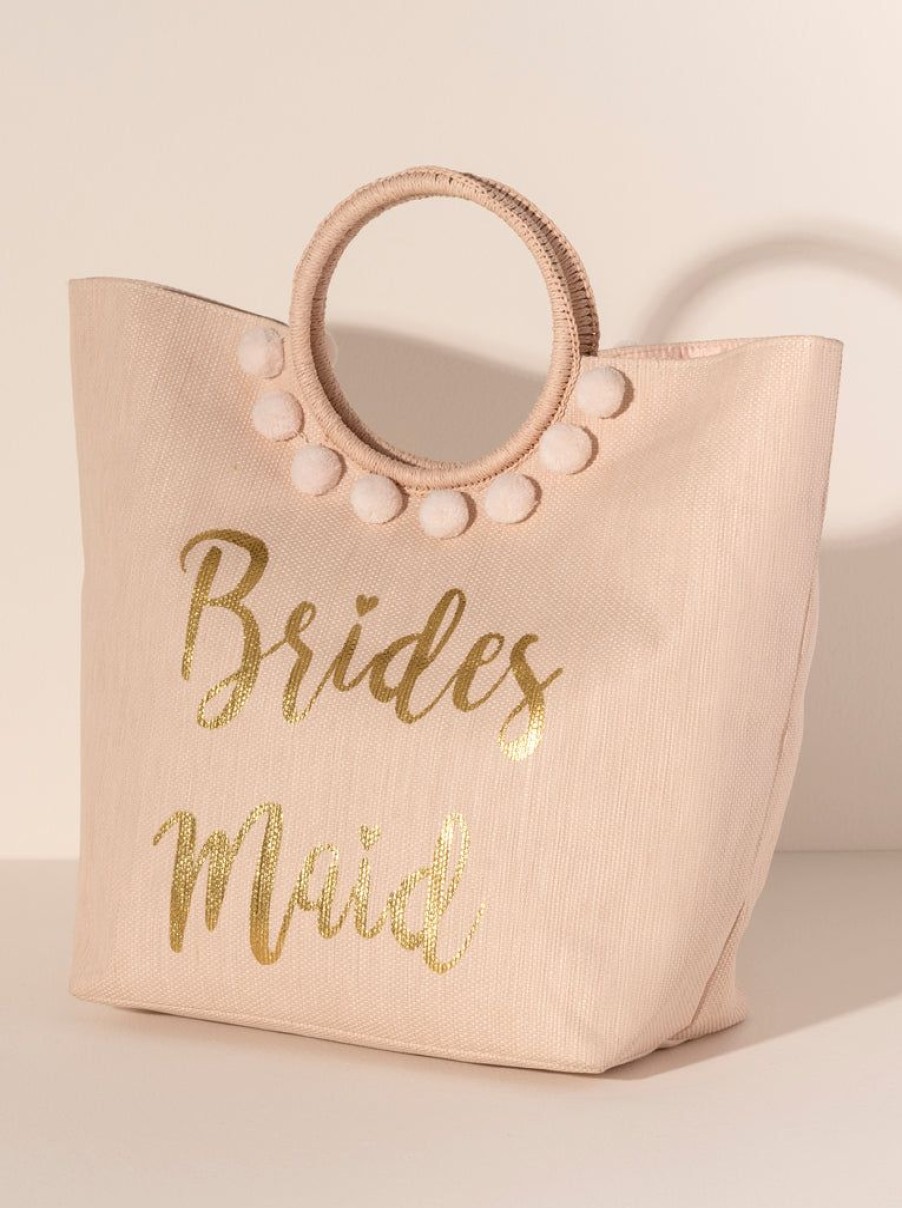 Shiraleah Shiraleah Mia Bridesmaid Bridal Tote, Blush | Women Totes