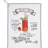 Shiraleah Shiraleah Bloody Mary Cocktail Tea Towel, White | Home