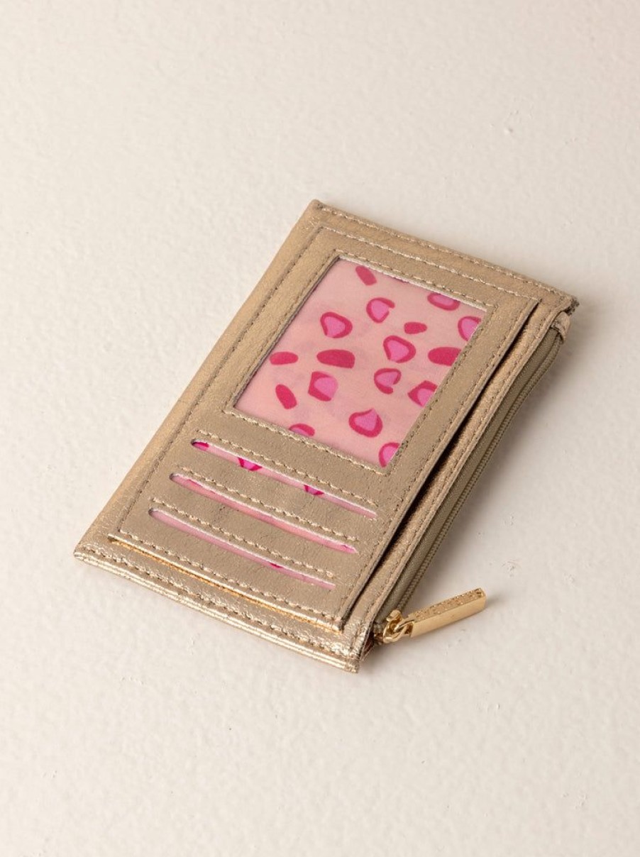 Shiraleah Shiraleah Skyler Card Holder, Gold | Women Wallets & Wristlets